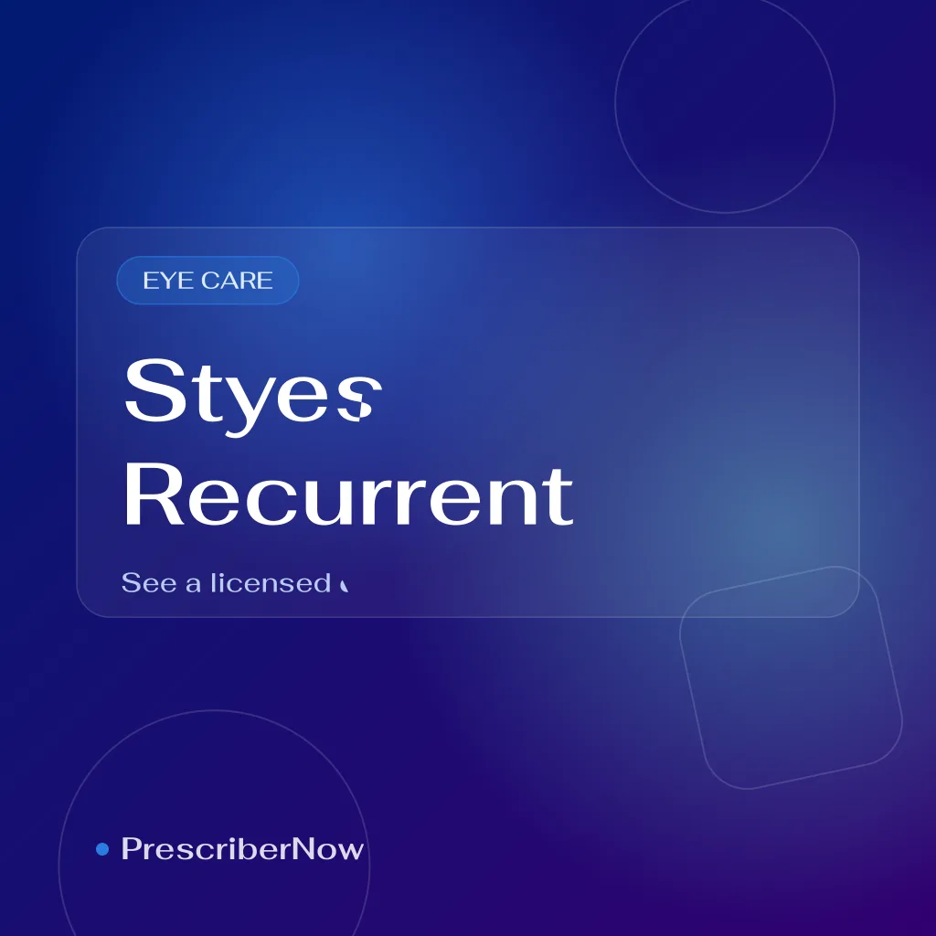 Recurrent styes chronic hordeolum